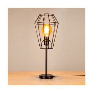 Stolní lampa Endorfina, 1xE27, Max. 25 W, černý kovový kabel s černým PVC pláštěm, Ø 21 cm small 3