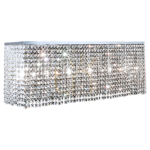 Kontrola Stropní svítidlo Euphoria, 6xE14, Max. 40 W, chromovaný kov / čiré krystaly, 110 cm