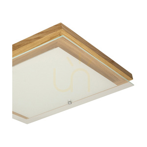Stropní LED svítidlo Spot Light Finn 4022974, olejovaný dub a bílé sklo, 29 × 29 cm, 2700 K small 2