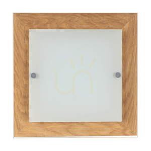 Stropní LED svítidlo Spot Light Finn 4022974, olejovaný dub a bílé sklo, 29 × 29 cm, 2700 K small 0