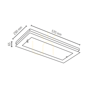 Nástěnné svítidlo Finn, 1xLED, 2700 K, 24 W, bukové a ořechové dřevo / bílé průhledné sklo, 57 cm small 2