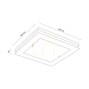 Stropní svítidlo Finn, 1xLED, 2700 K, 24 W, olejovaný dub/chromovaný kov/bílé sklo, 40 cm small 2