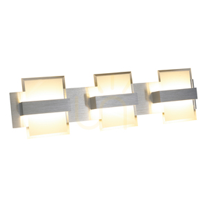 Nástěnné svítidlo Hana, 3xLED, 3000 K, 5 W, leštěný hliník, kov/mléčně průhledné sklo, 54,5 cm small 1