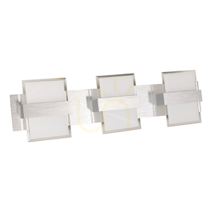 Nástěnné svítidlo Hana, 3xLED, 3000 K, 5 W, leštěný hliník, kov/mléčně průhledné sklo, 54,5 cm small 0