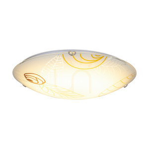 Stropní svítidlo Indiana, včetně 1 ks LED 2700 K 30 W, chromovaný kov / bílý skleněný stínidlo, Ø 50 cm small 2