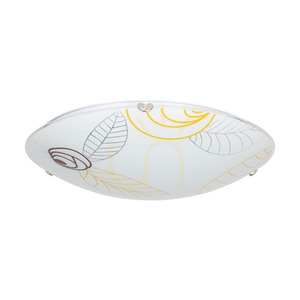 Stropní svítidlo Indiana, včetně 1 ks LED 2700 K 30 W, chromovaný kov / bílý skleněný stínidlo, Ø 50 cm small 0