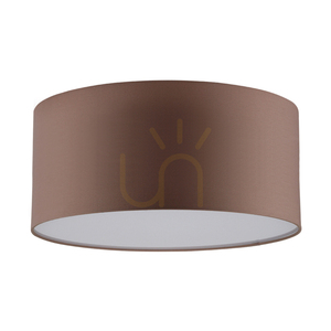 Stropní svítidlo Josefina, 1xLED, 2700 K, 13 W, bílý kov/hnědé stínidlo, Ø 28 cm small 0
