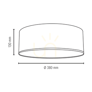 Stropní svítidlo Josefina, 1xLED, 2700 K, 18 W, bílý kov / antracitový stínidlo, Ø 38 cm small 3