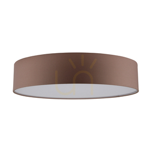 Stropní svítidlo Josefina, 1xLED, 2700 K, 30 W, bílý kov/hnědý stínidlo, Ø 48 cm small 0