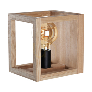 Nástěnné svítidlo Kago 1xE27 Max. 40 W, olejovaný dub / černý kov, 21,5 cm small 0
