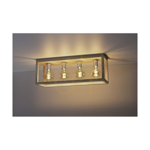 Stropní svítidlo Kago, 4xE27, Max. 60 W, olejovaný dub/chromovaný kov, 68 cm small 1