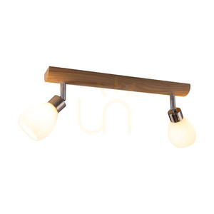 Stropní svítidlo Kira Incl. 2xG9 LED, max.. 3 W, olejovaný dub / saténový kov / bílé skleněné stínidlo, 39 cm small 1
