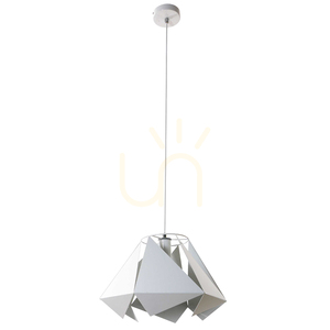Závěsné svítidlo Kite, 1xE27, max.. 60 W, bílý kov / bílý PVC kabel, Ø 38 cm small 0