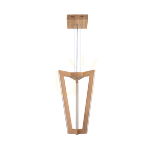 Závěsné svítidlo Leif, 6xLED, 3000 K, 43 W, olejovaný dub / průhledný PVC kabel, 53 cm small 0