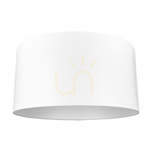 Stojací lampa Leila, 1xE27, Max. 60 W, chromovaný kov / průhledný PVC kabel / stínidlo z papíru a PVC s puntíkovaným vzorem, Ø 50 cm small 2