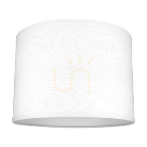 Stolní lampa Leila, 1xE27, Max. 40 W, chromovaný kov / průhledný PVC kabel / stínidlo z papíru a PVC se vzorem napodobujícím dřevo, Ø 50 cm small 2