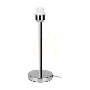 Stolní lampa Leila, 1xE27, Max. 40 W, chromovaný kov / průhledný PVC kabel / stínidlo z papíru a PVC se vzorem napodobujícím dřevo, Ø 50 cm small 7