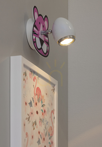 Nástěnné svítidlo Lenny 1xGU10 Max. 50 W, bílý/chromovaný kov s tygřím potiskem, 14 cm small 3