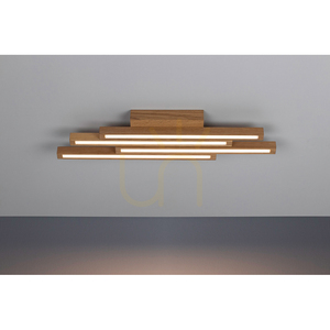Stropní svítidlo Linus Straight, 4×LED, 3000 K, 24 W, olejovaný dub, 59 cm small 1