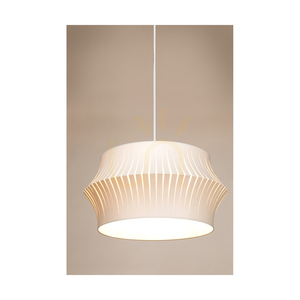 Závěsné svítidlo Lotus, 1xE27, Max. 60 W, černý kov / průhledný PVC kabel / šedé stínidlo, Ø 57 cm small 4