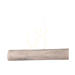 Závěsné svítidlo Lucas 1xLED 3000K 33 W – mořená borovice, šedý/černý kov, průhledný PVC kabel, s dotykovým stmívačem, 115 cm small 2