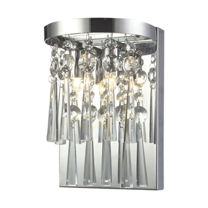Nástěnné svítidlo Luxoria, včetně 2 objímek G9, max.. 3 W, chromovaný kov / průhledné krystaly, 16 cm small 1
