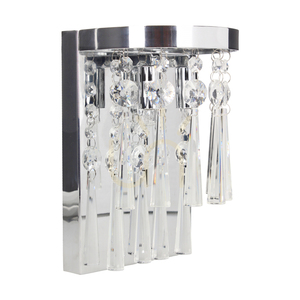 Nástěnné svítidlo Luxoria, včetně 2 objímek G9, max.. 3 W, chromovaný kov / průhledné krystaly, 16 cm small 0