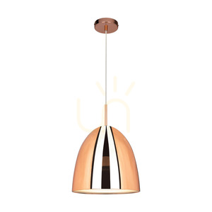 Závěsné svítidlo Mads, 1xE27, Max. 60 W, kabel z mědi a průhledného PVC, Ø 30 cm small 1