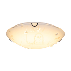 Stropní svítidlo Maryland, včetně 1 ks LED 2700 K 13 W, chromovaný kov / bílý skleněný stínidlo, Ø 30 cm small 1