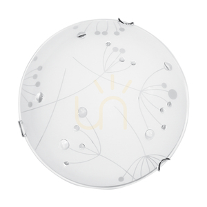 Stropní svítidlo Maryland, včetně 1 ks LED 2700 K 13 W, chromovaný kov / bílý skleněný stínidlo, Ø 30 cm small 3