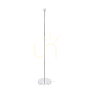 Stojací lampa Maxima, 1xE27, Max. 60 W, chromovaný kov / průhledný PVC kabel / černý stínidlo, Ø 50 cm small 1