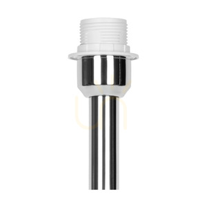 Stojací lampa Maxima, 1xE27, Max. 60 W, chromovaný kov / průhledný PVC kabel / černý stínidlo, Ø 50 cm small 3
