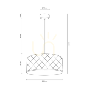 Závěsné svítidlo Maxima, 1xE27, Max. 60 W, chromovaný kov / průhledný PVC kabel / stříbrný stínidlo, Ø 50 cm small 2