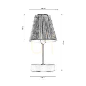 Stolní lampa Mila Wood, 1xE14, Max. 40 W, bříza/černý kov/černý PVC kabel/černý a červený stínidlo, Ø 14 cm small 2