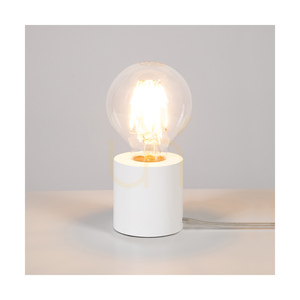 Stolní lampa Minnie, 1xE27, Max. 25 W, bílé bukové dřevo, průhledný PVC kabel, Ø 8 cm small 2