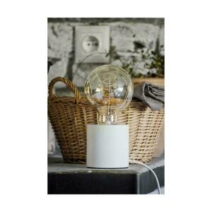 Stolní lampa Minnie, 1xE27, Max. 25 W, bílé bukové dřevo, průhledný PVC kabel, Ø 8 cm small 3