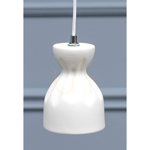 Závěsné svítidlo Noelle, 7xE14, Max. 40 W, chromovaný kov / bílé keramické stínidlo, Ø 38 cm small 2
