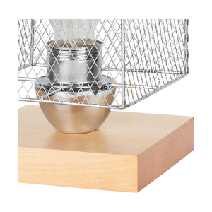 Stolní lampa Norman Wood, 1xE27, Max. 25 W, bříza/černá, PVC kabel, chromovaný kovový stínidlo, 13,5 cm small 1