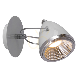 Nástěnné svítidlo Oliver, včetně 1x LED žárovky GU10 (max.. 6 W), bílý/chromovaný kov, 21 cm small 1