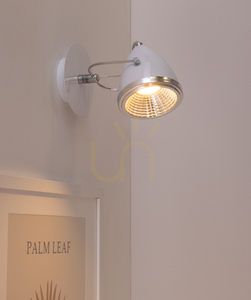 Nástěnné svítidlo Oliver, včetně 1x LED žárovky GU10 (max.. 6 W), bílý/chromovaný kov, 21 cm small 3