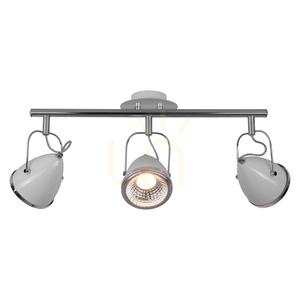 Stropní svítidlo Oliver, včetně 3 LED žárovek GU10, max.. 6 W, bílá/chromová kovová, 53 cm small 1