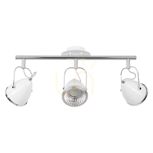 Stropní svítidlo Oliver, včetně 3 LED žárovek GU10, max.. 6 W, bílá/chromová kovová, 53 cm small 0