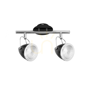 Stropní svítidlo Oliver Incl. 2x LED GU10, max.. 6 W, černý/chromovaný kov, 35 cm small 0