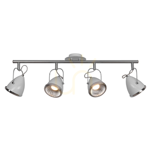 Stropní svítidlo Oliver, včetně 4 LED žárovek GU10, max.. 6 W, bílá/chromová kovová, 76 cm small 1