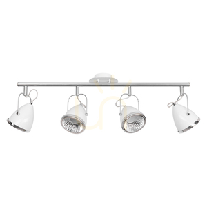 Stropní svítidlo Oliver, včetně 4 LED žárovek GU10, max.. 6 W, bílá/chromová kovová, 76 cm small 0