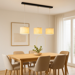 Závěsné svítidlo Ora, 3xE27, Max. 40 W, černý kov / průhledný PVC kabel / zlatý stínidlo, 100 cm small 2