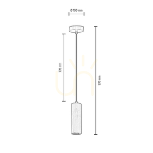 Závěsné svítidlo ve tvaru trubky, včetně 1 ks LED žárovky GU10 (max.. 5 W), bukové a ořechové dřevo / černý kov / černý PVC kabel, Ø 10 cm small 3