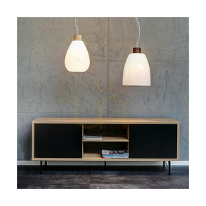 Závěsné svítidlo Piro, 1xE27, Max. 60 W, olejovaný dub / průhledný PVC kabel / bílé skleněné stínidlo, Ø 25 cm small 2