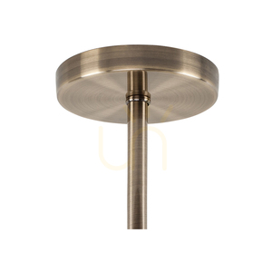 Stropní svítidlo Pisa, 5xE27, Max. 60 W, kovová patina / bílé skleněné stínidlo, Ø 58 cm small 2