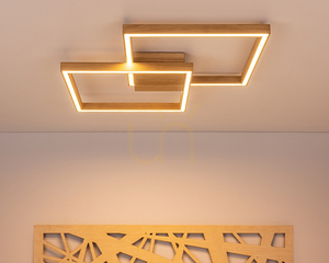 Stropní svítidlo Ramme, 1xLED, 3000 K, 48 W, olejovaný dub, s dálkovým ovládáním, 64 cm small 3